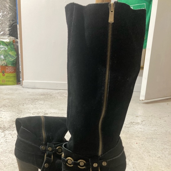 Chinese laundry black suede boots - Picture 2 of 6